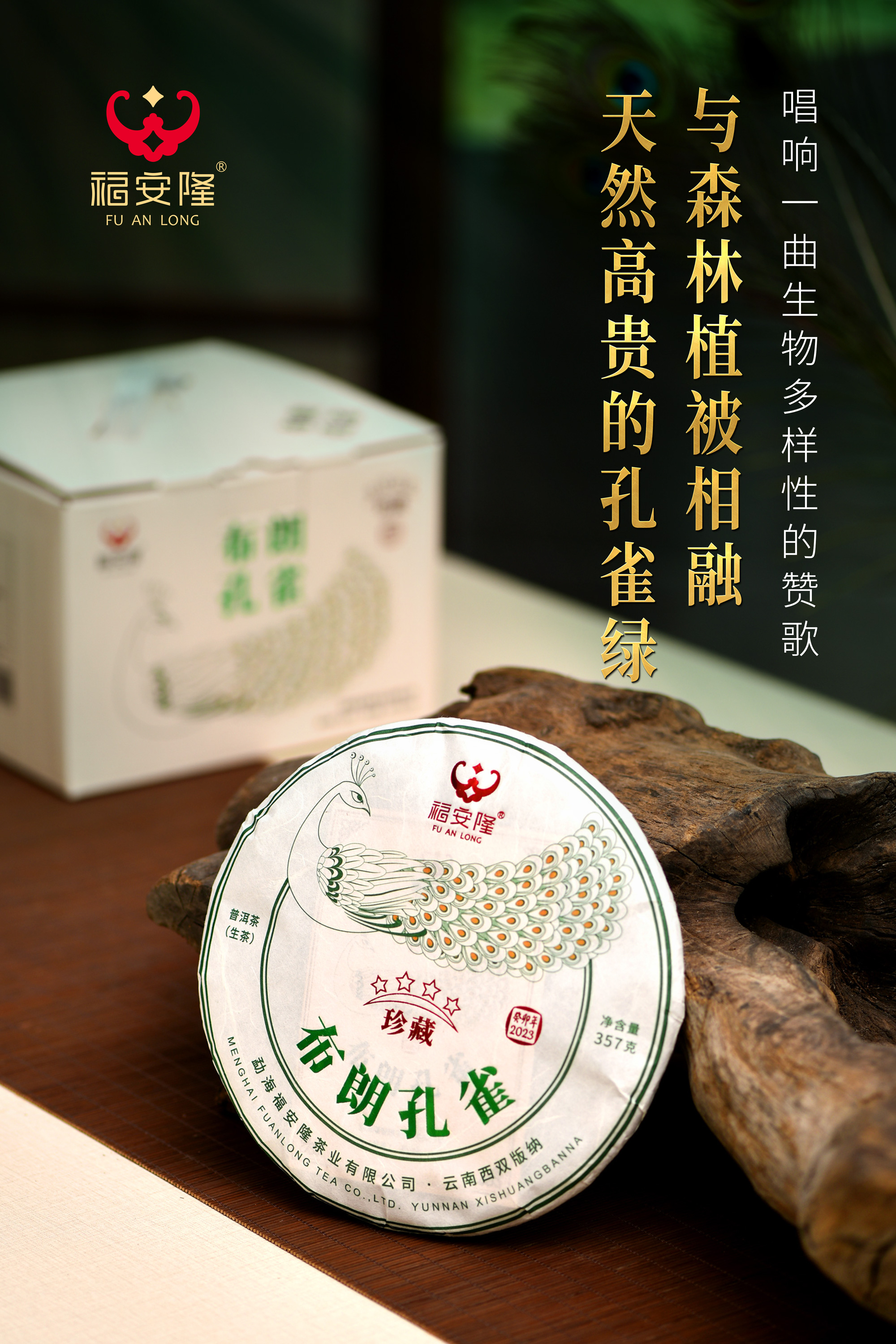 福安隆【布朗孔雀2301】上市｜铸造大树经典，抒写布朗山耀世传奇！配图